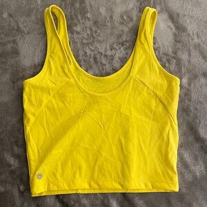 Buffbunny Collection Yellow Crop Tank Top Medium